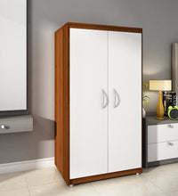 Load image into Gallery viewer, Polo Small Wardrobe - Walnut &amp; Frosty White
