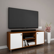 Cassia TV Unit | 50 Inch TV | Walnut and Frosty White