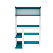 Load image into Gallery viewer, Astin Study Table - Ocean Green &amp; Frosty White
