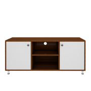 Cassia TV Unit | 50 Inch TV | Walnut and Frosty White