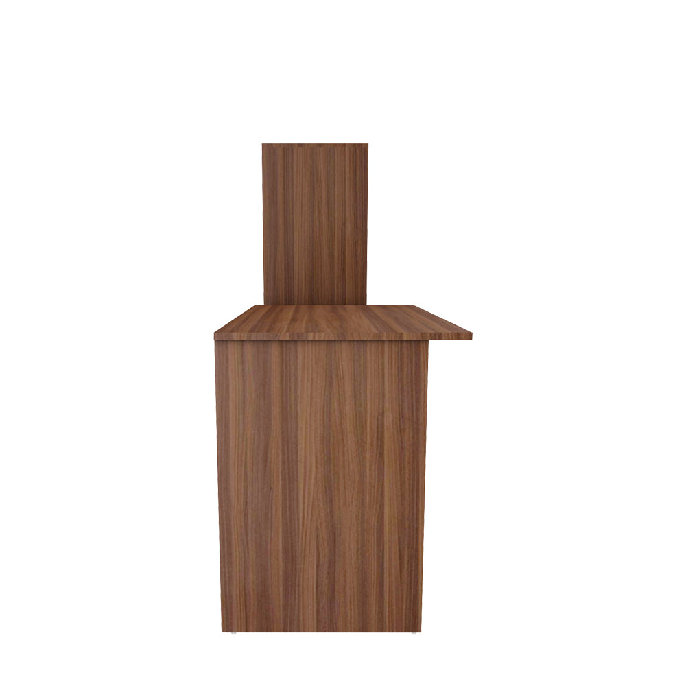 Kipling Office Table | Walnut and Frosty White