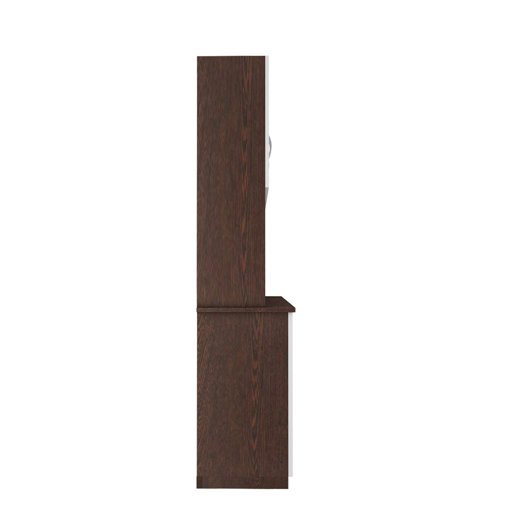 Modish Crockery Unit Three Door | Wenge and Frosty White