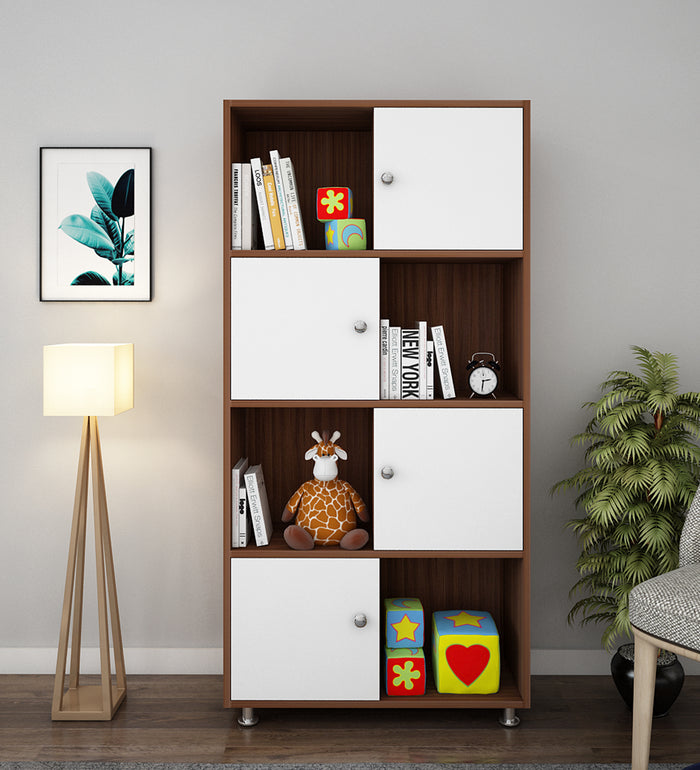 Calder Bookshelf | Walnut and Frosty White