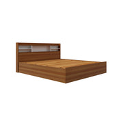 Zencozy King Bed - Walnut & White