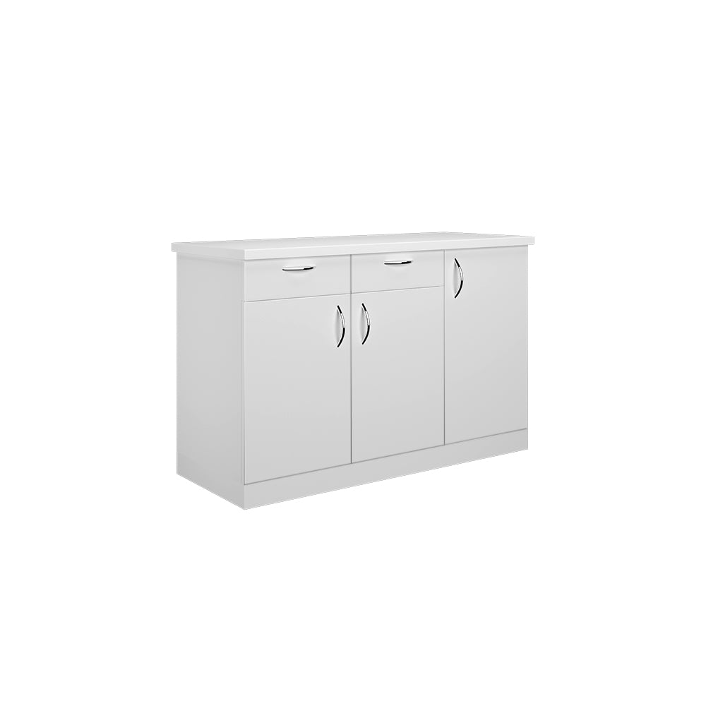 Oberon Side Crockery Unit | Frosty White