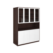 Elegant Crockery Unit | Wenge and Frosty White