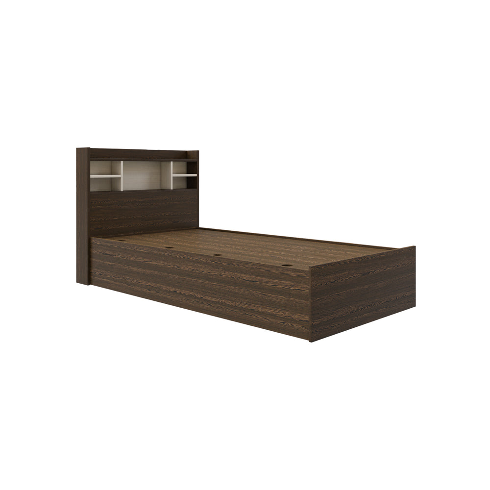 Zencozy Single Bed - Wenge & Beige