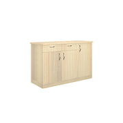 Oberon Side Crockery Unit | Beige Teak