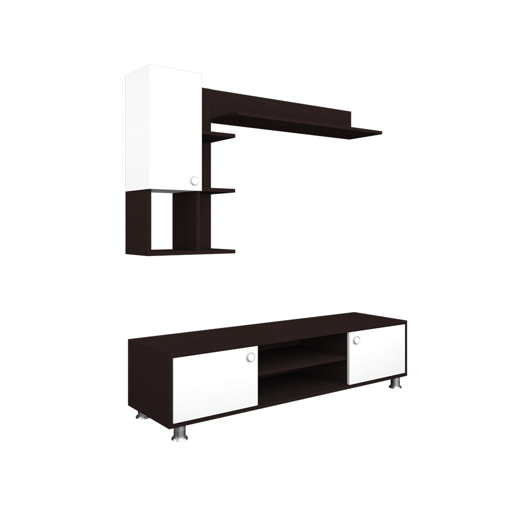 Cosmo TV Unit | 43 Inch TV | Wenge and Frosty White