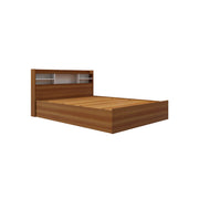 Zencozy Queen Bed - Walnut & White