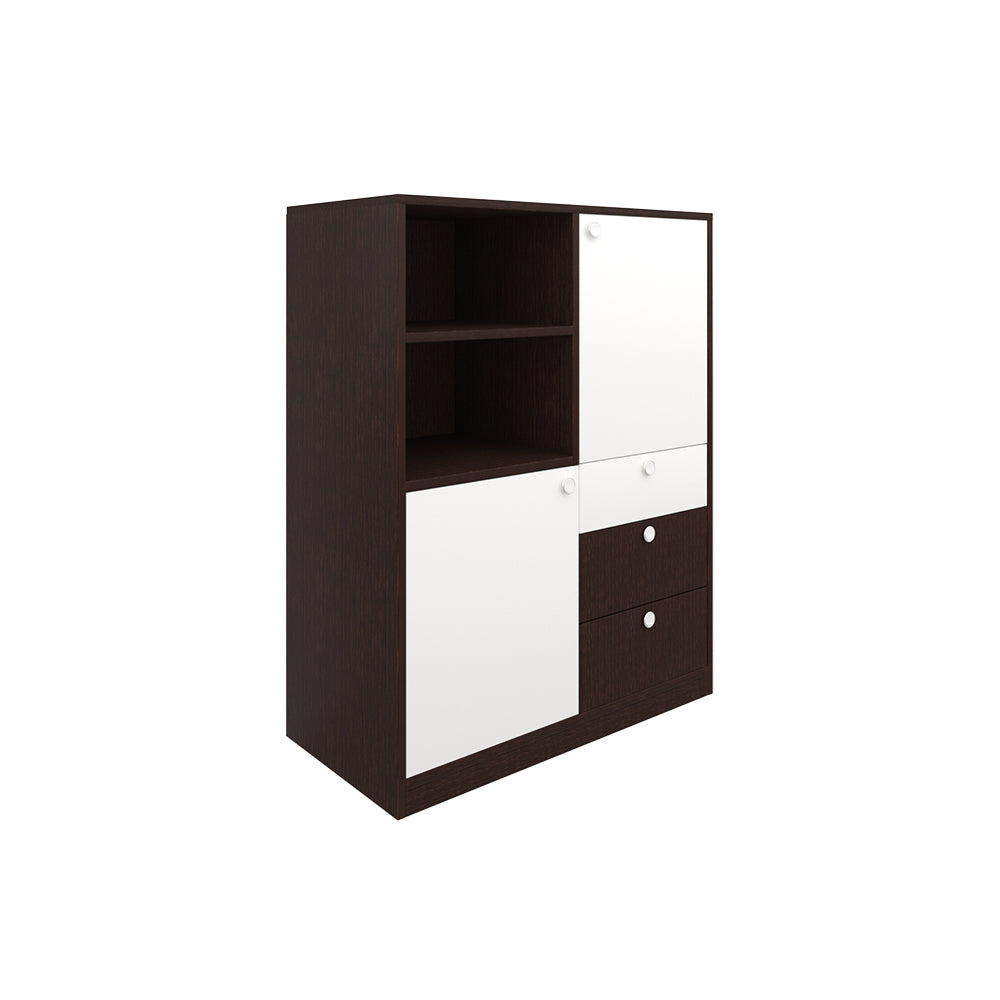 Tressia Chest of drawers | Wenge-Frosty White