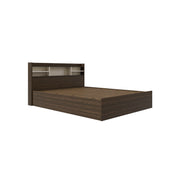 Zencozy Queen Bed - Wenge & Beige