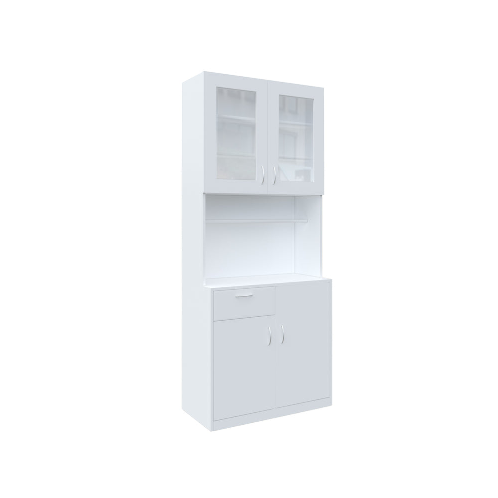 Modish Two Door Crockery Unit | Frosty White