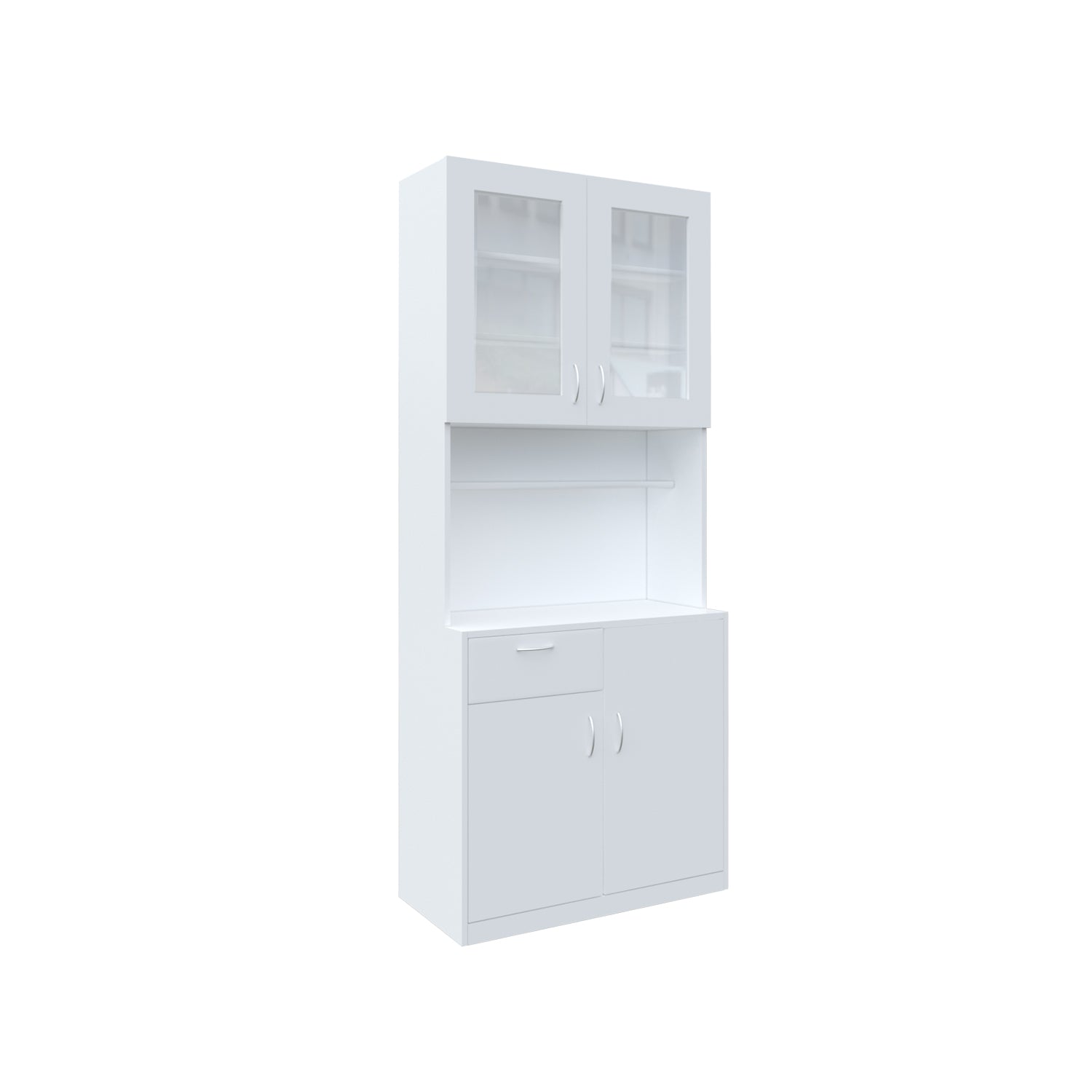 Modish Two Door Crockery Unit | Frosty White