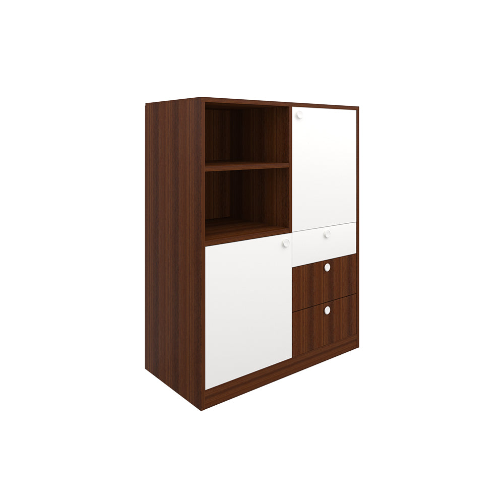 Grizwald Chest of drawers | Walnut and Frosty White