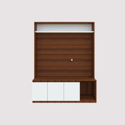 Edonia TV Unit | Walnut and Frosty White | 55 inches