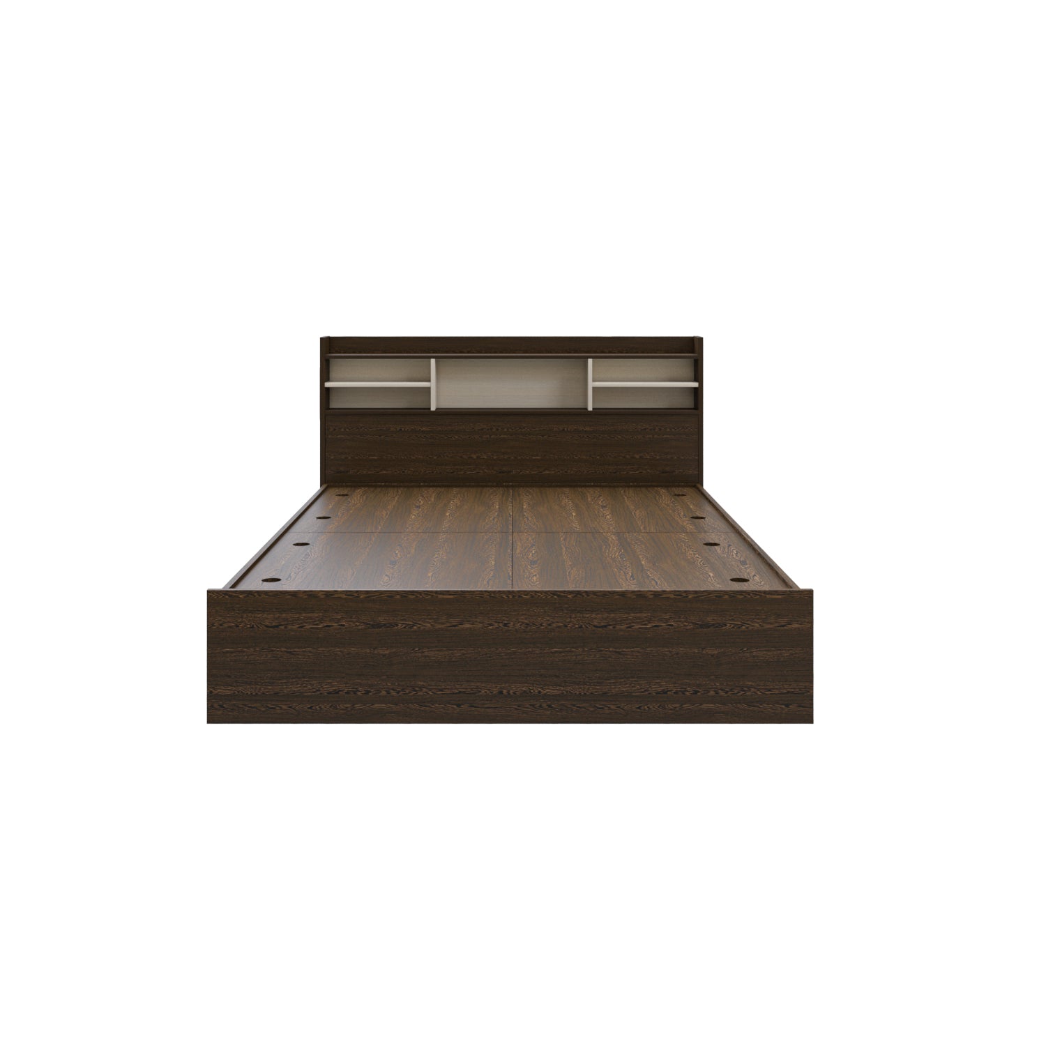 Zencozy Queen Bed - Wenge & Beige