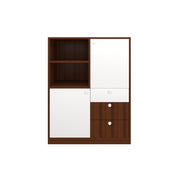Grizwald Chest of drawers | Walnut and Frosty White