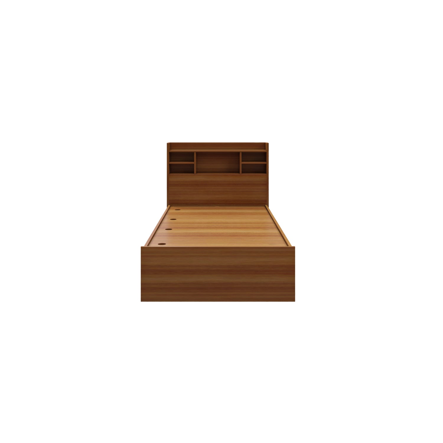 Zencozy Single Bed - Walnut