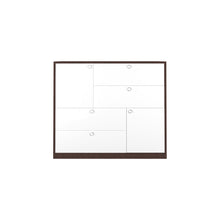 Load image into Gallery viewer, Rozlyn Chest of drawers - Wenge &amp;  Frosty White
