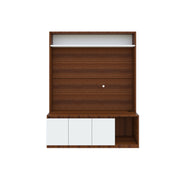 Edonia TV Unit | Walnut and Frosty White | 55 inches