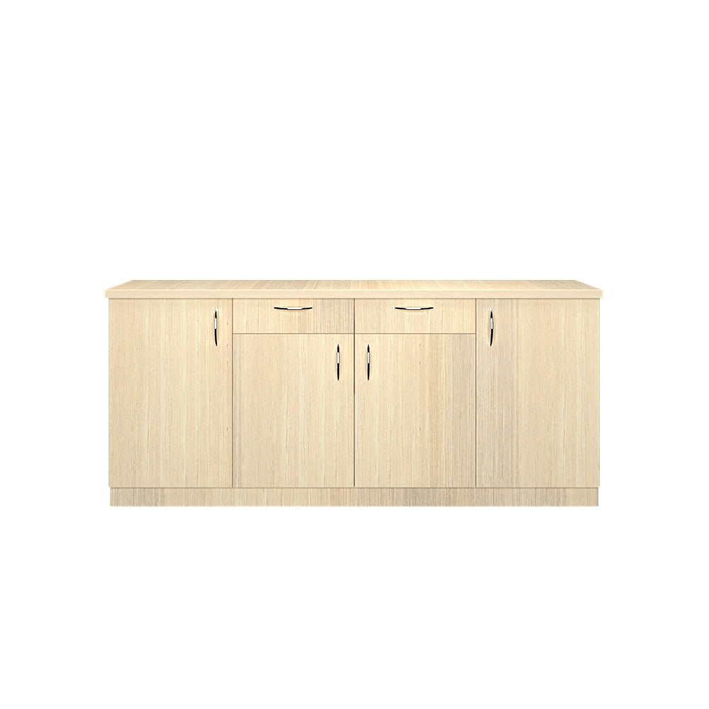 Oberon Side Crockery Unit | Large | Beige Teak