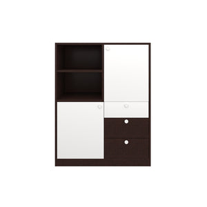 Grizwald Chest of drawers - Wenge & Frosty White