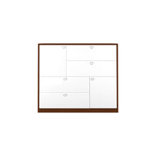 Load image into Gallery viewer, Rozlyn Chest of drawers - Walnut &amp; Frosty White
