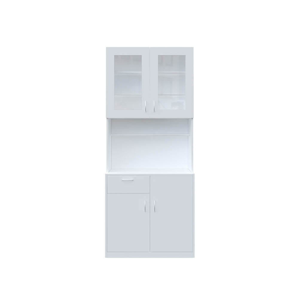 Modish Two Door Crockery Unit | Frosty White