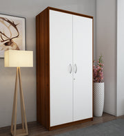 Cherry Two Door Wardrobe | Walnut and Frosty White