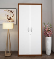 Cherry Two Door Wardrobe | Walnut and Frosty White