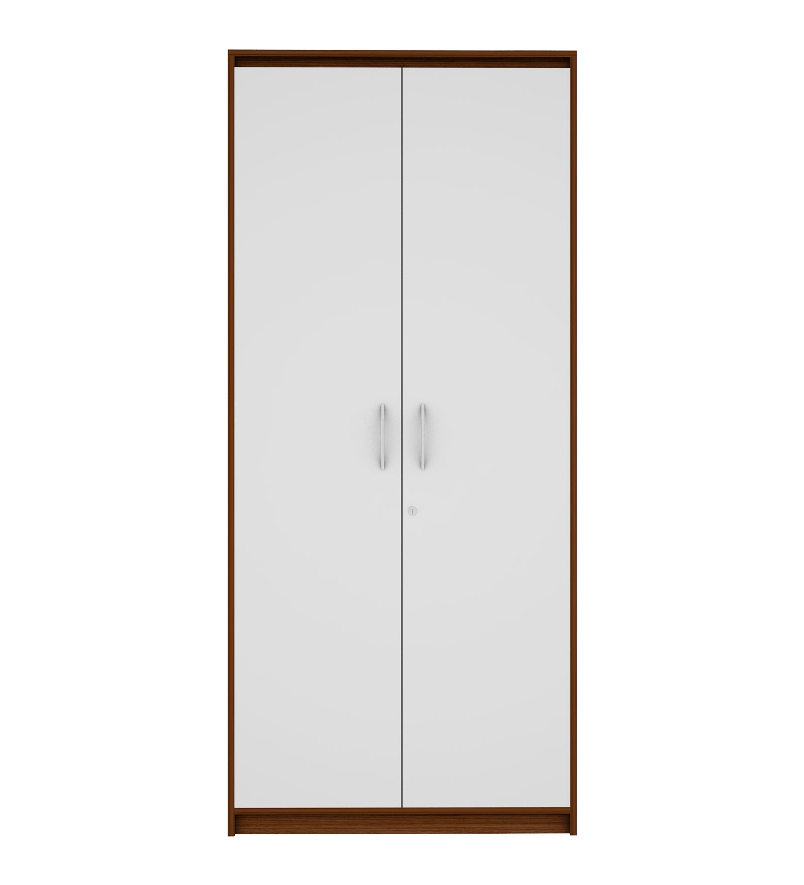 Cherry Two Door Wardrobe | Walnut and Frosty White