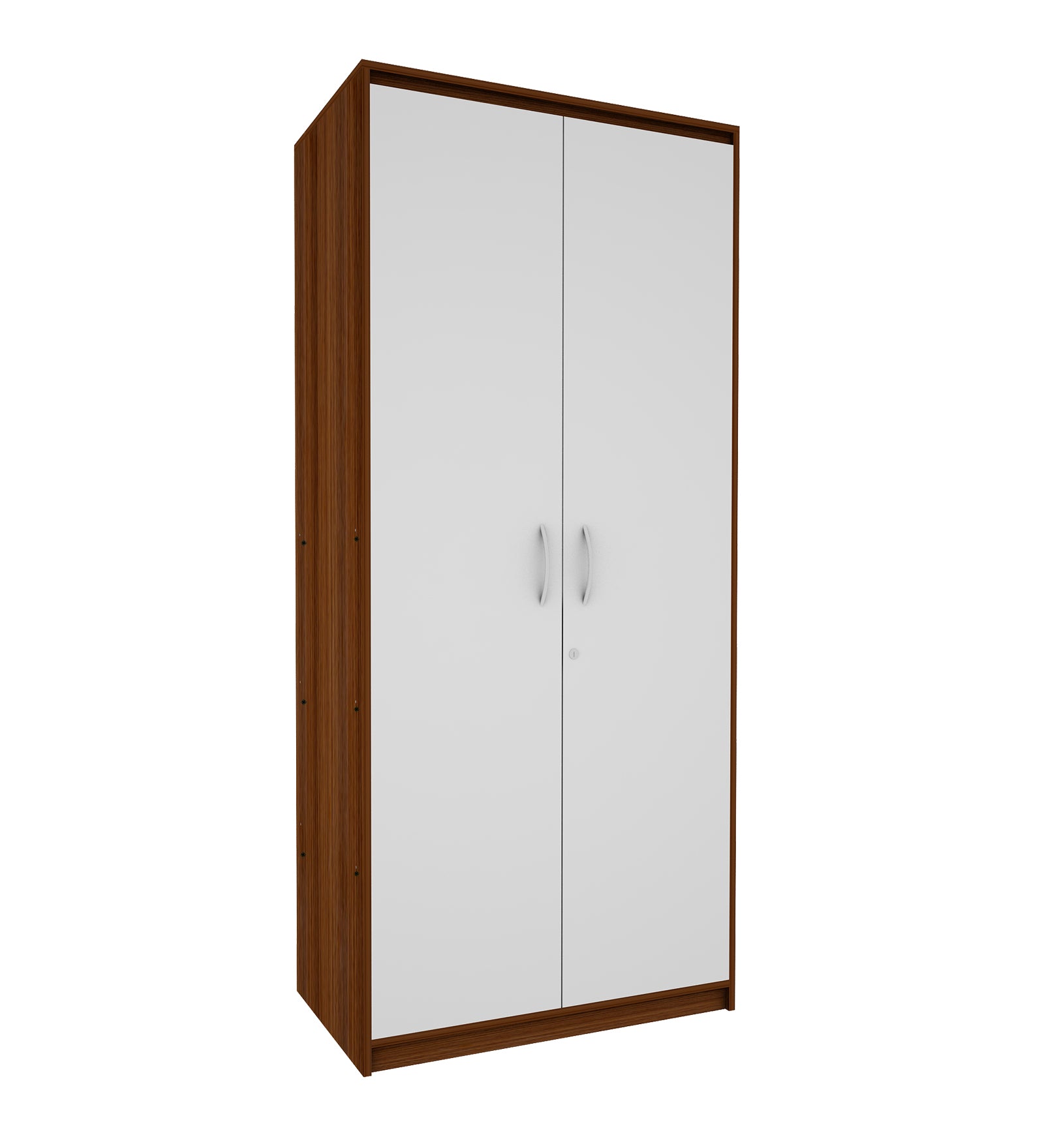 Cherry Two Door Wardrobe | Walnut and Frosty White