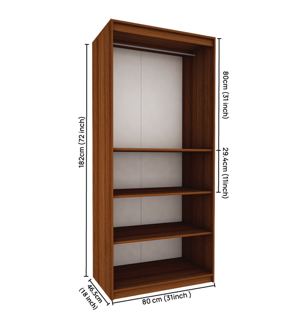 Cherry Two Door Wardrobe | Walnut and Frosty White