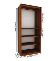 Cherry Two Door Wardrobe | Walnut and Frosty White