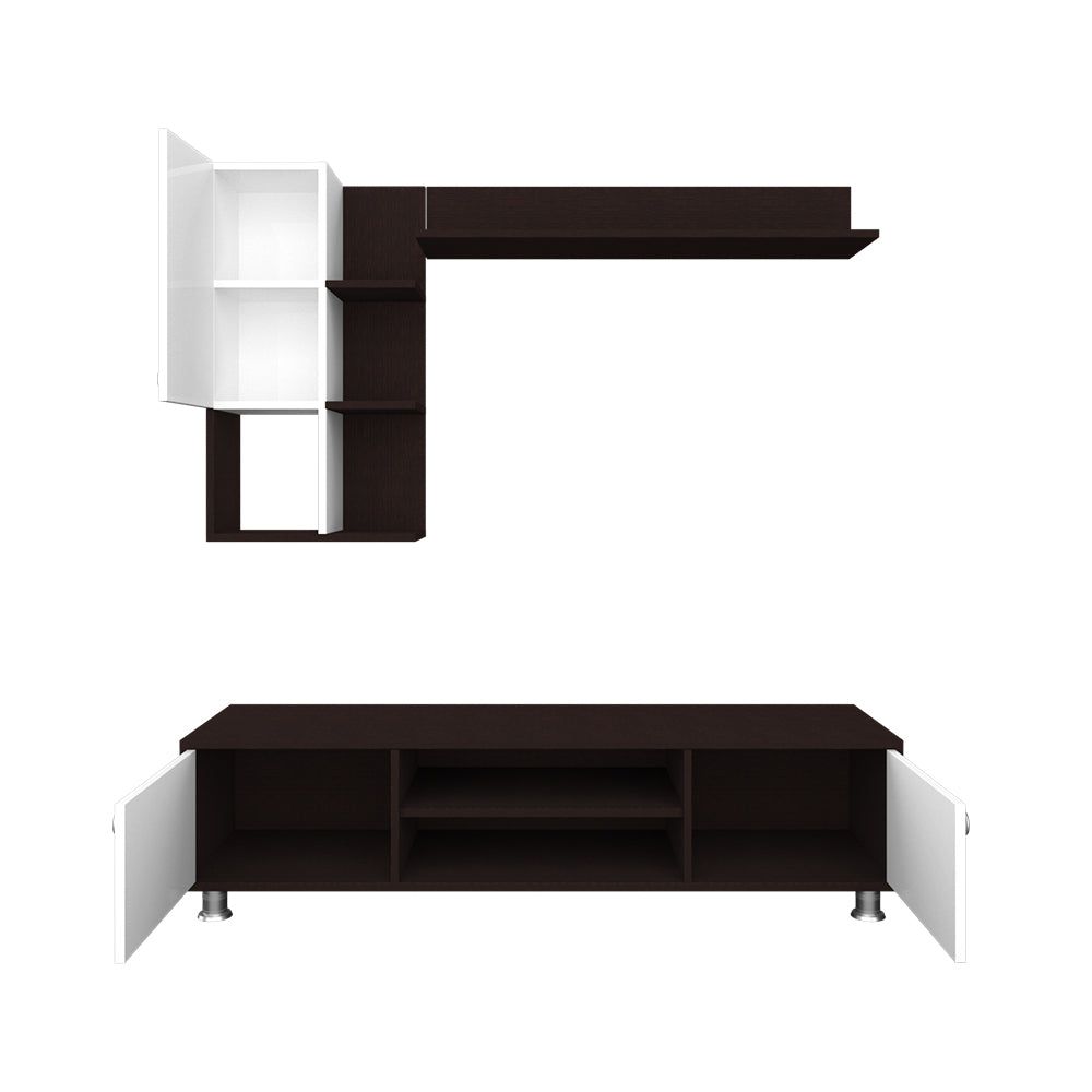 Cosmo TV Unit | 43 Inch TV | Wenge and Frosty White