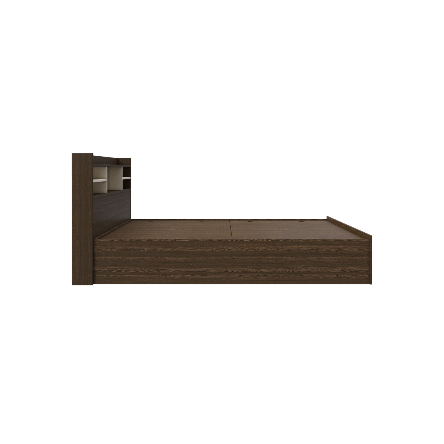 Zencozy Queen Bed - Wenge & Beige