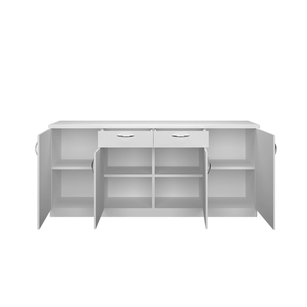 Oberon Side Crockery Unit | Large | Frosty White