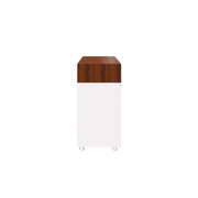 Microwave Unit | Small | Frosty White and Walnut