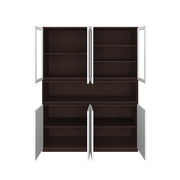 Elegant Crockery Unit | Wenge and Frosty White