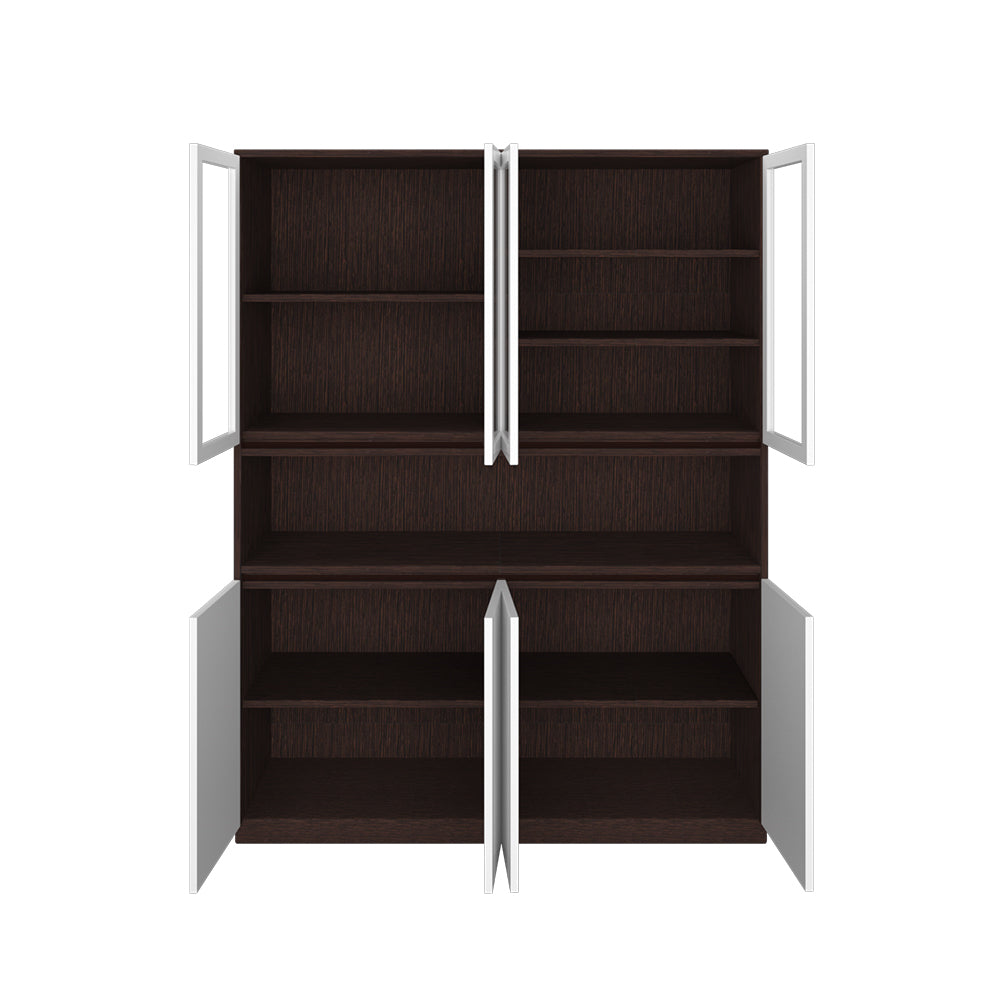 Elegant Crockery Unit | Wenge and Frosty White