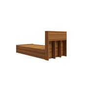 Zencozy Single Bed - Walnut