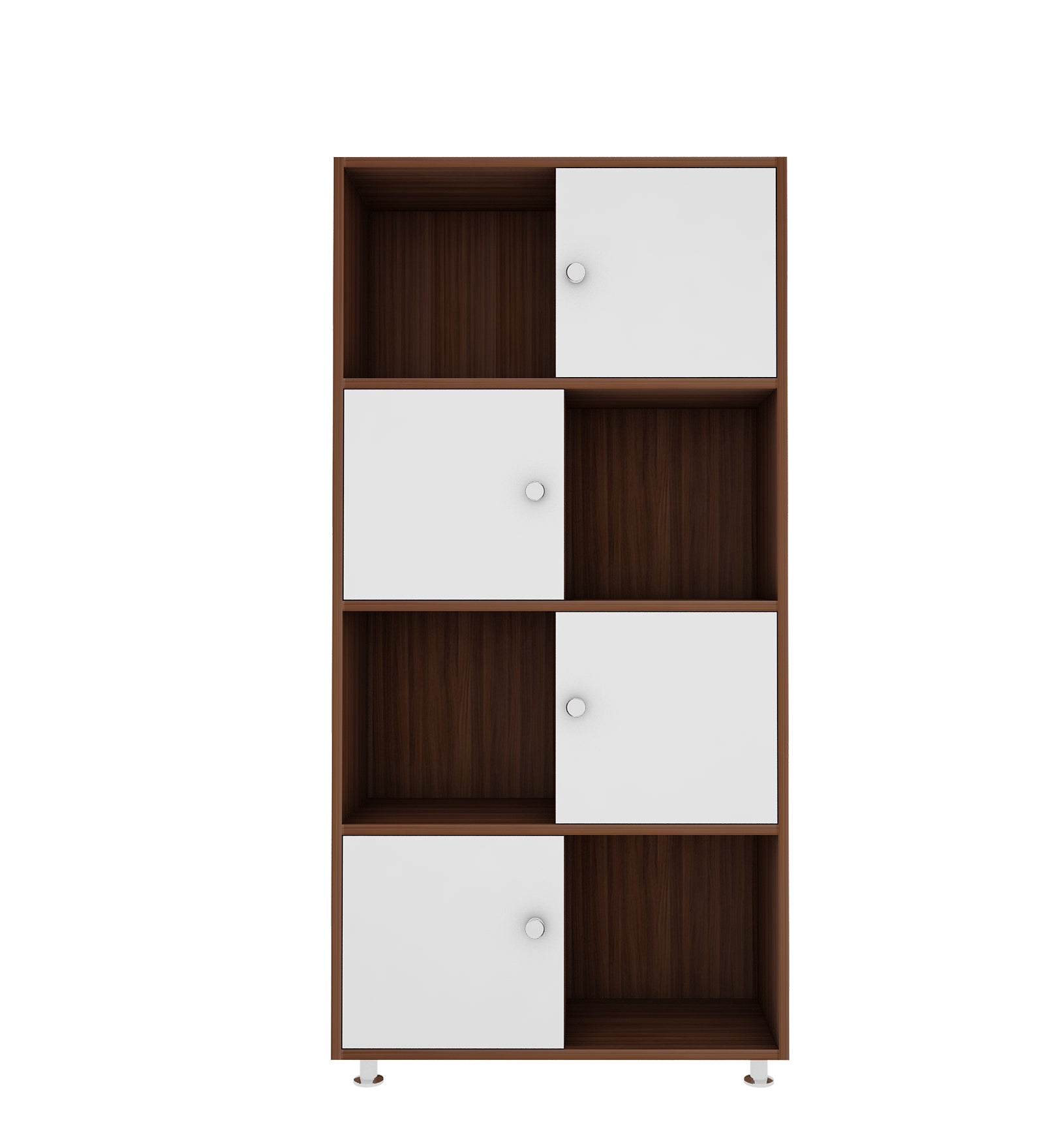Calder Bookshelf | Walnut and Frosty White