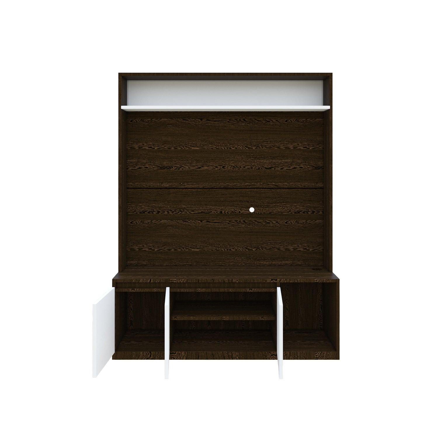 Edonia TV Unit | Wenge and Frosty White | 55 inches