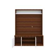 Edonia TV Unit | Walnut and Frosty White | 55 inches