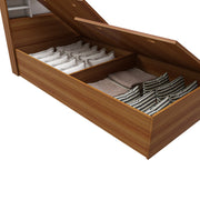 Zencozy Single Bed - Walnut & Frosty White
