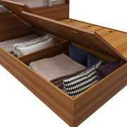 Zencozy King Bed - Walnut & White