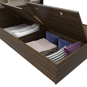 Zencozy Queen Bed - Wenge & Beige