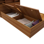Zencozy Single Large Bed - Walnut