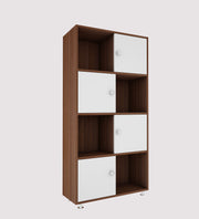 Calder Bookshelf | Walnut and Frosty White
